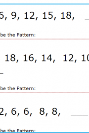 Math 1st Grade – Number Patterns